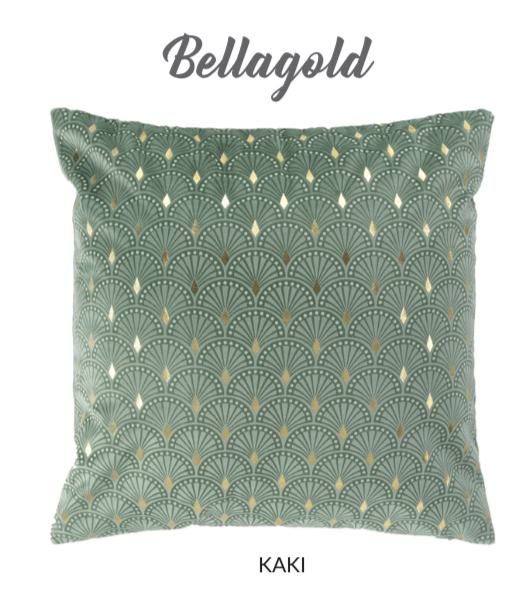 Bellagold Khaki Cushion Cover